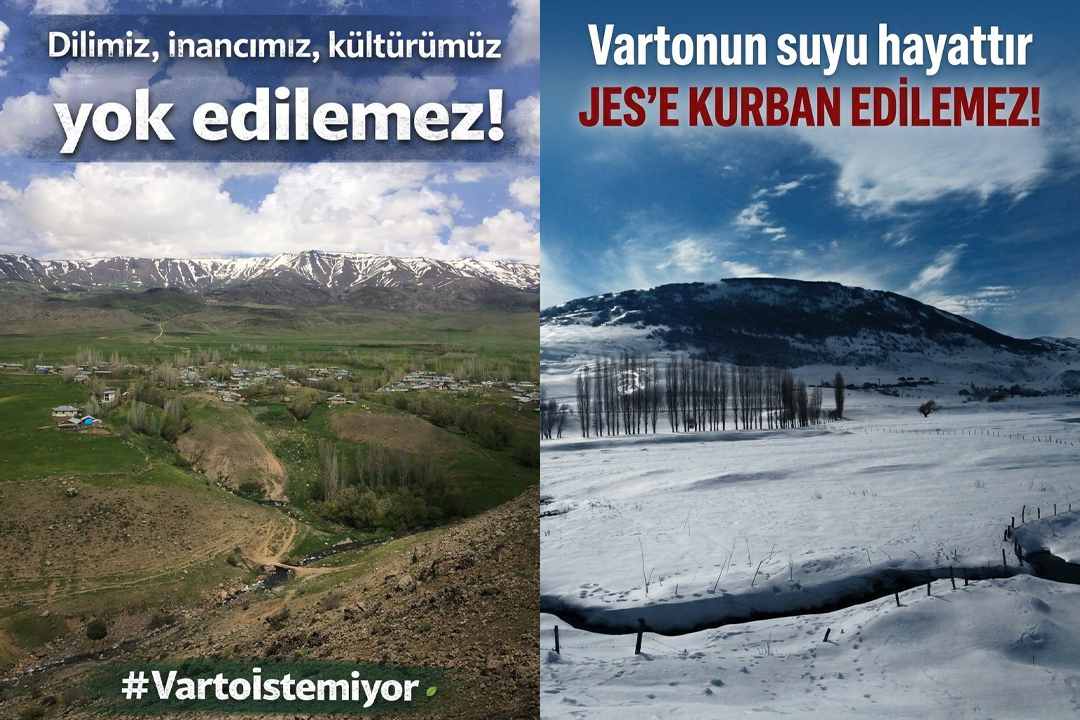 Varto Ekoloji Platformu’ndan “#Vartoİstemiyor” etiketiyle kampanya